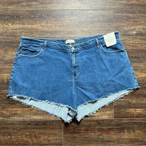 NWT Abercrombie & Fitch Jean Shorts High Rise Size 37 24W